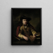 Selbstporträt - Ferdinand Bol — gerahmtes Bild an der Wand