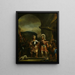 Der Ruhe Fabricius im Militärlager von Pyrrhus - Ferdinand Bol — gerahmtes Bild an der Wand
