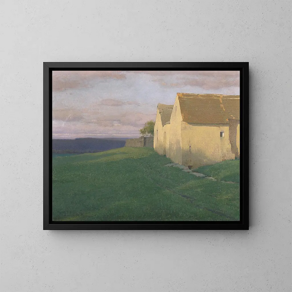 Der Sommermorgen - Ferdinand Brunner — gerahmtes Bild an der Wand