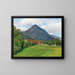 Landschaft des Alm-Tals - Ferdinand Brunner — gerahmtes Bild an der Wand
