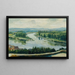 Konfluenz von Moldau und Elbe - Ferdinand Engelmüller — gerahmtes Bild an der Wand