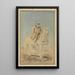 Cavalier sur un cheval blanc - Ferdinand Ernst Lintz — gerahmtes Bild an der Wand