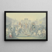 Grundsteinlegung einer Kirche - Ferdinand Fellner — gerahmtes Bild an der Wand