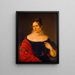 Portrait der Tochter von Elisa Paulsen Thorvaldsen - Ferdinand Flor — gerahmtes Bild an der Wand