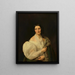 Barbara von Schickh als Ehefrau von Wolfgang Ritter von Manner - Ferdinand Georg Waldmüller — gerahmtes Bild an der Wand