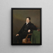 Portrait von Sigmund Caspar Fischer - Ferdinand Georg Waldmüller — gerahmtes Bild an der Wand