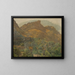 Ansicht auf die Bergstadt Mola bei Taormina - Ferdinand Georg Waldmüller — gerahmtes Bild an der Wand