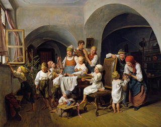 Ferdinand Georg Waldmller - Christmas morning.webp
