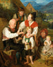 Die belohnte Postkutsche - Ferdinand Georg Waldmüller — Ansicht des Kunstwerks