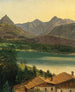 Lac Wolfgangsee avec le massif du Dachstein - Ferdinand Georg Waldmüller — Ansicht des Kunstwerks