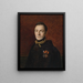 Portrait eines Grafen Apponyi - Ferdinand Georg Waldmüller — gerahmtes Bild an der Wand