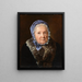 Rosina Wieser im Alter von 83 Jahren - Ferdinand Georg Waldmüller — gerahmtes Bild an der Wand