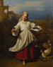 Der Blumenverkäufer - Ferdinand Georg Waldmüller — Ansicht des Kunstwerks