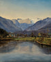 Vue sur le lac Altaussee et le Dachstein - Ferdinand Georg Waldmüller — Ansicht des Kunstwerks