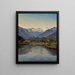 Vue sur le lac Altaussee et le Dachstein - Ferdinand Georg Waldmüller — gerahmtes Bild an der Wand