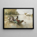 Die Partie de bateau - Ferdinand Heilbuth — gerahmtes Bild an der Wand