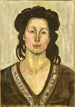 Eine Frau - Ferdinand Hodler — gerahmtes Bild an der Wand