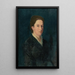 Portrait einer jungen Frau - Ferdinand Hodler — gerahmtes Bild an der Wand