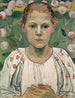 Portrait von Käthe von Bach im Garten - Ferdinand Hodler — Ansicht des Kunstwerks