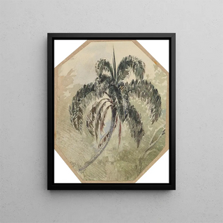 Ferdinand Keller - Studie einer Palme in Urwald.webp