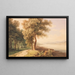 Flusslandschaft des mittleren Rheins - Ferdinand Kobell — gerahmtes Bild an der Wand