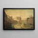 La Bièvre rue Croulebarbe - Ferdinand Laudigeois — gerahmtes Bild an der Wand