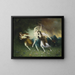 Nymphen fliehende - Ferdinand Leeke — gerahmtes Bild an der Wand
