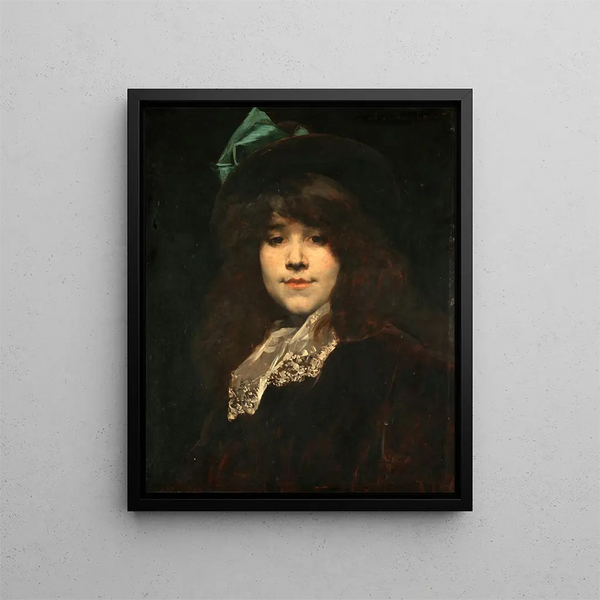 Portrait von Juana Romani - Ferdinand Roybet — gerahmtes Bild an der Wand