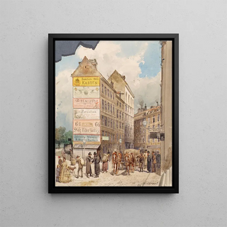 Ferdinand Weckbrodt - Die Kohlmessergasse und der Salzgries bei der Ruprechtsstiege.webp