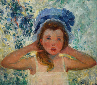 Ferdinand du Puigaudeau - Fille de lartiste au bonnet bleu.webp