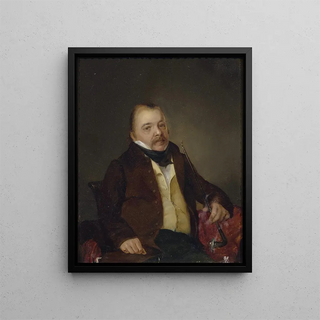 Ferdinand von Lutzendorf - Portrait des Grafen Vicrai mit Pfeife.webp