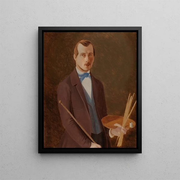 Selbstporträt - Ferdinand von Wright — gerahmtes Bild an der Wand