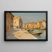 Kanal in Venedig - Ferdinando Silvani — gerahmtes Bild an der Wand