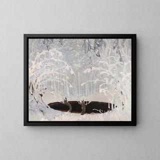 Conte d'hiver - Ferdynand Ruszczyc — gerahmtes Bild an der Wand