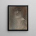 Studie einer Dame - Fernand Khnopff — gerahmtes Bild an der Wand