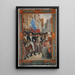 Abfahrt der Freiwilligen von Reims - Fernand Lematte — gerahmtes Bild an der Wand