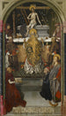 Messe von Saint Grégoire mit einem Spender - Fernando Gallego — Ansicht des Kunstwerks