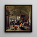 Fest in einer Taverne - Jan Steen — gerahmtes Bild an der Wand
