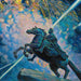 Feux d'artifice Le Cavalier de Bronze - Boris Kustodiev — in einem Innenraum präsentiert
