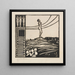 Figur männlich auf einem Berg La Nostalgie - Ernst Ludwig Kirchner — Wandpräsentation des Kunstwerks