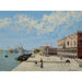 Figuren in der Nähe des Môle mit der Libreria, Punta della Dogana und Santa Maria della Salute in der Ferne - Antonietta Brandeis