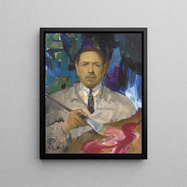 Selbstporträt - Filipp Malyavin — gerahmtes Bild an der Wand