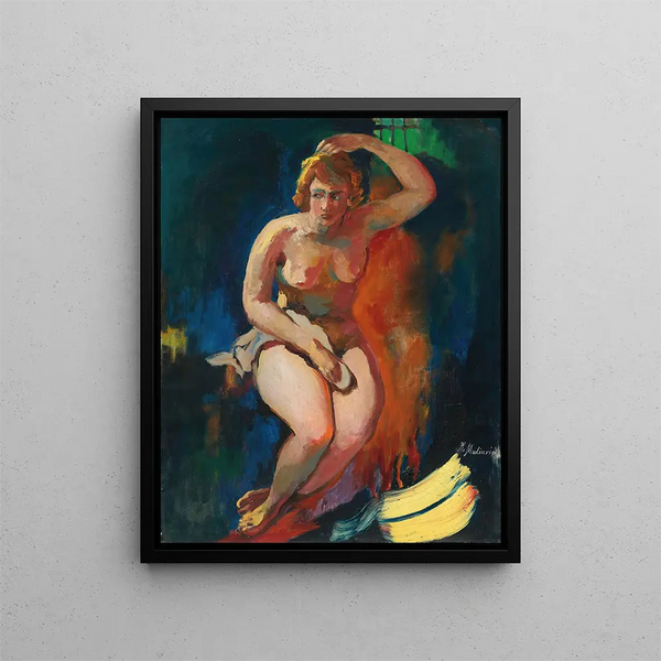 Die Jungfrau von Kazan - Filipp Malyavin — gerahmtes Bild an der Wand