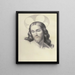 Tête du Christ - Filippo Agricola — gerahmtes Bild an der Wand