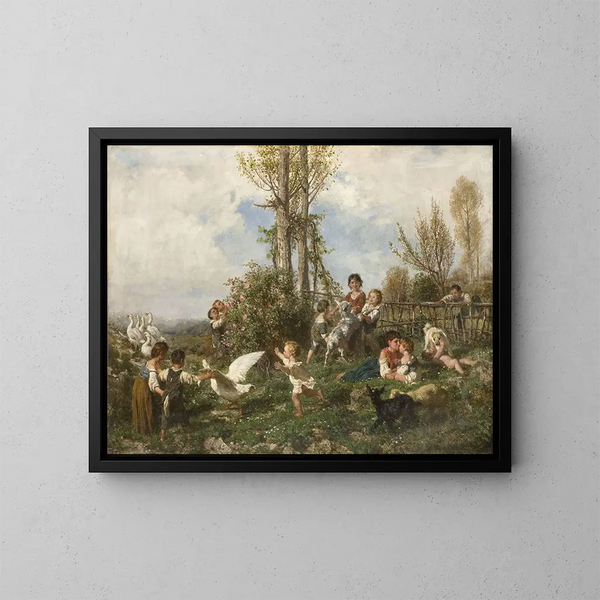 Frühling - Filippo Palizzi — gerahmtes Bild an der Wand