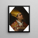 Saint Janvier, der seine Blutflaschen hält - Filippo Vitale — gerahmtes Bild an der Wand