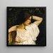 Mädchen, das ihre Haare ordnet - Abbott Handerson Thayer — gerahmtes Bild an der Wand