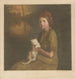 Mädchen mit Katze auf den Knien - Heinrich M Krabb — Ansicht des Kunstwerks