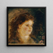 Mädchen mit Perlenkette in den Haaren - Anton Romako — gerahmtes Bild an der Wand
