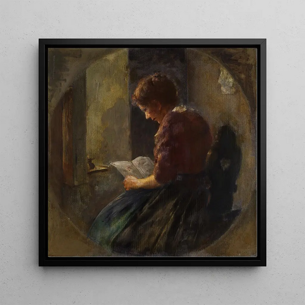 Fille lisant - Anton Laupheimer